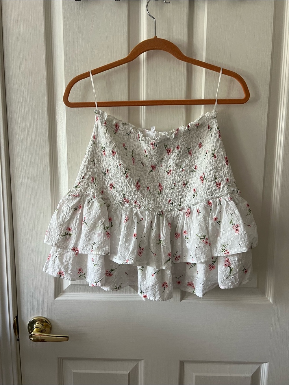 Lucca Floral Strapless Top